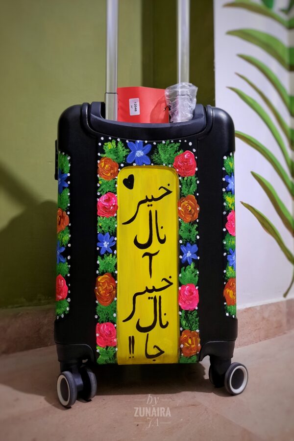 Hand-Painted Travel Bag (III).